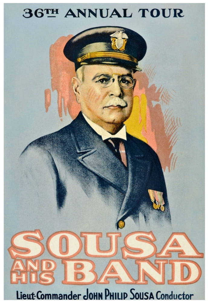 Sousa And His Band Canvas Art - (24 x 36)