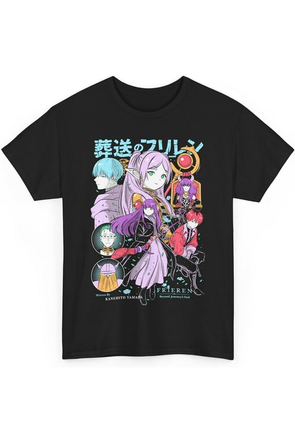 Sousou no Frieren Beyond Journey's End T-Shirt Anime Merch Casual Short Sleeved T Shirt Unisex Tee