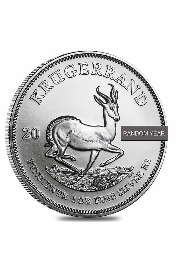 South Africa 1 oz Silver Krugerrand BU (Random Year)