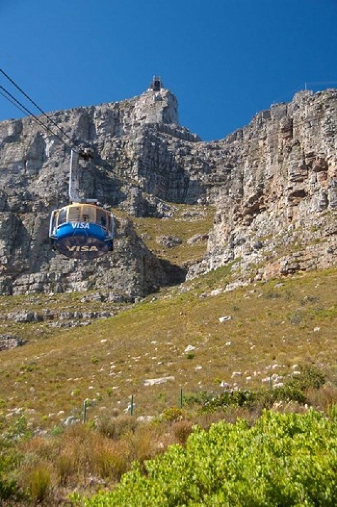 South Africa Cape Town Cableway tram Canvas Art - Cindy Miller Hopkins DanitaDelimont (11 x 17)