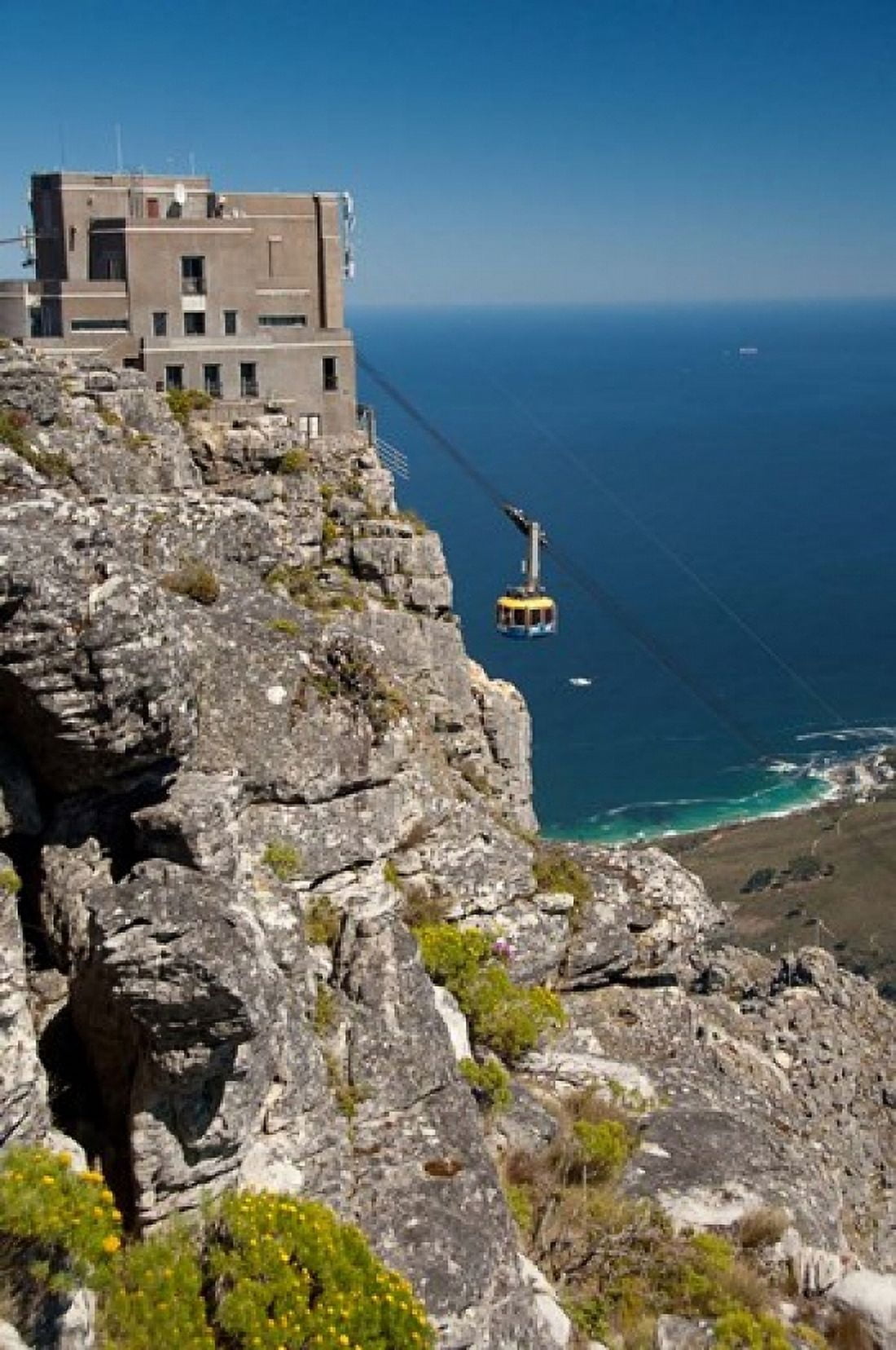 South Africa Cape Town Table Mountain Tram Canvas Art - Cindy Miller Hopkins DanitaDelimont (23 x 34)