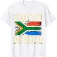 thumbnail image 1 of South Africa Flag African T-ShirtMen and women, Black T-shirt, size: Extra large S-4XL, 1 of 4