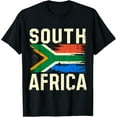 thumbnail image 1 of South Africa Flag African T-ShirtMen and women, Black T-shirt, size: Extra large S-4XL, 1 of 4
