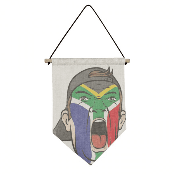 South Africa Flag Facial Makeup Cap Canvas Flag Hanging Wall Art Decor Banner