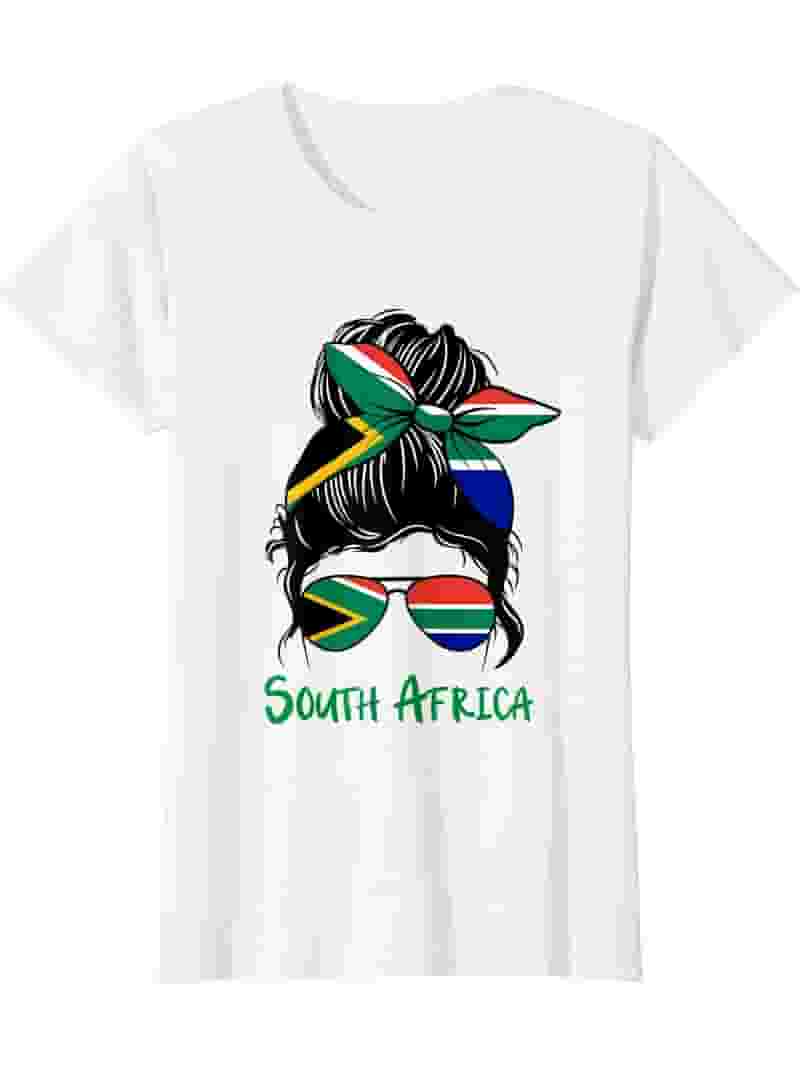 South Africa Girl South African girl South Africa woman flag T