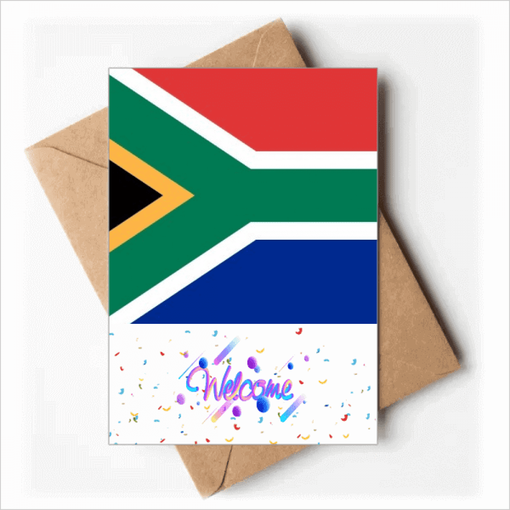 South Africa National Flag Africa Country Back Greeting Cards