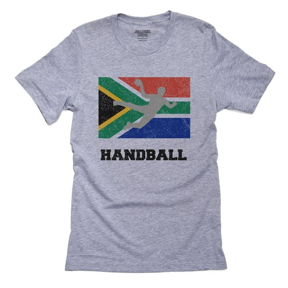 South Africa Olympic - Handball - Flag - Silhouette Men's Grey T-Shirt
