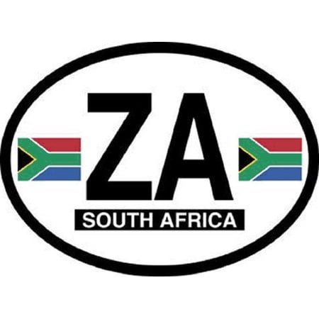 South Africa oval decal for auto, truck or boat