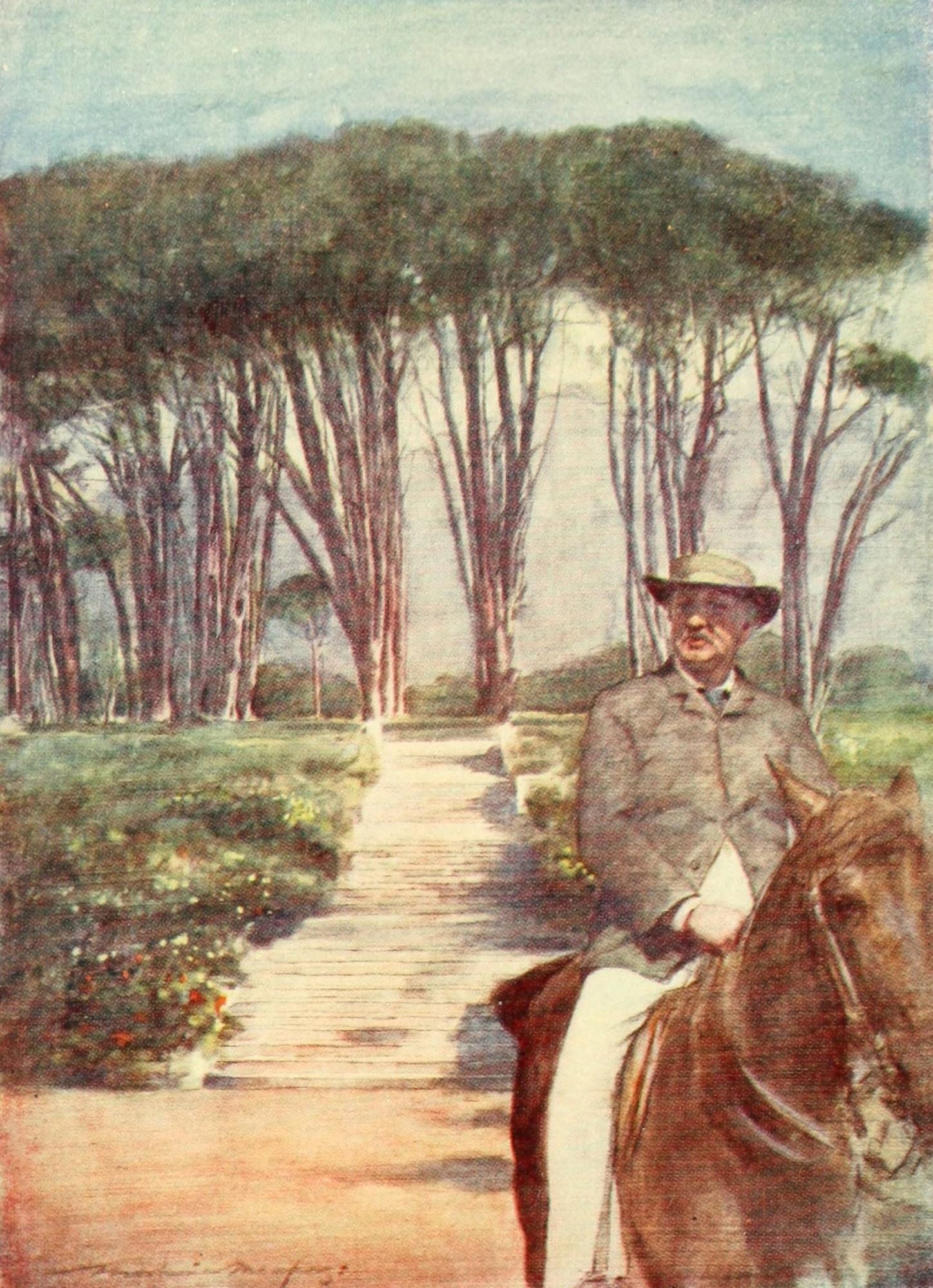 South Africa & the Transvaal 1900 Cecil J Rhodes at Groote Schuur Canvas Art - Mortimer Menpes (24 x 36)