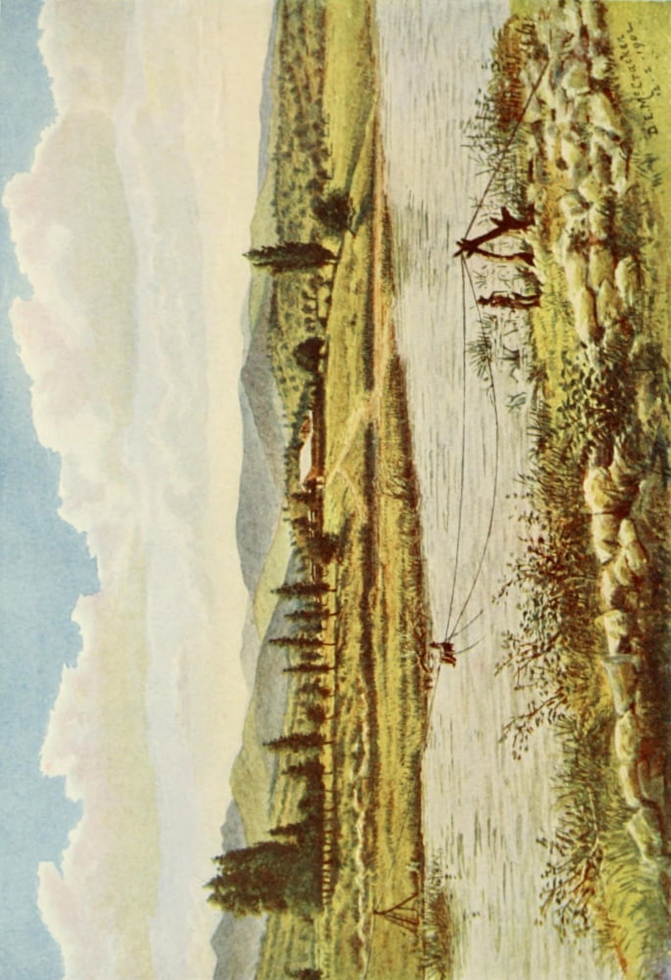 South Africa & the Transvaal War 1900 Crossing the Komati River Canvas Art - Donald E MacCracken (18 x 24)