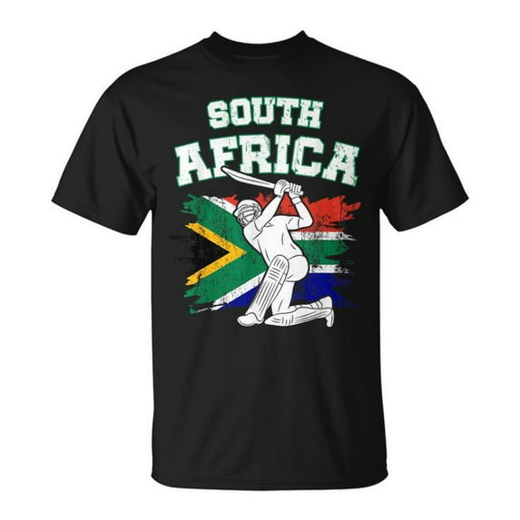 South African Cricket 2024 South African Flag Cricket Fans T-Shirt – National Team Support Tee, Sports Fan Apparel with South Africa Flag Design, Cricket Match Day Outfit, Gift for Proud Supporters