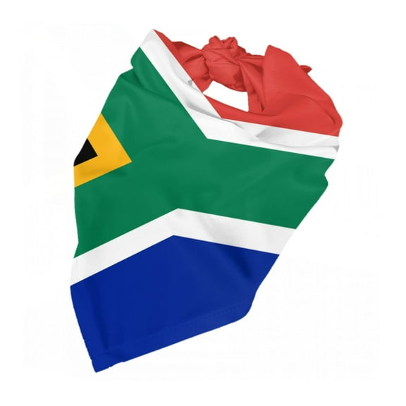 South African Flag Dog Bandana Adjustable Dog Bib Scarf Handkerchief For Large Medium Small Dogs Cats Pets