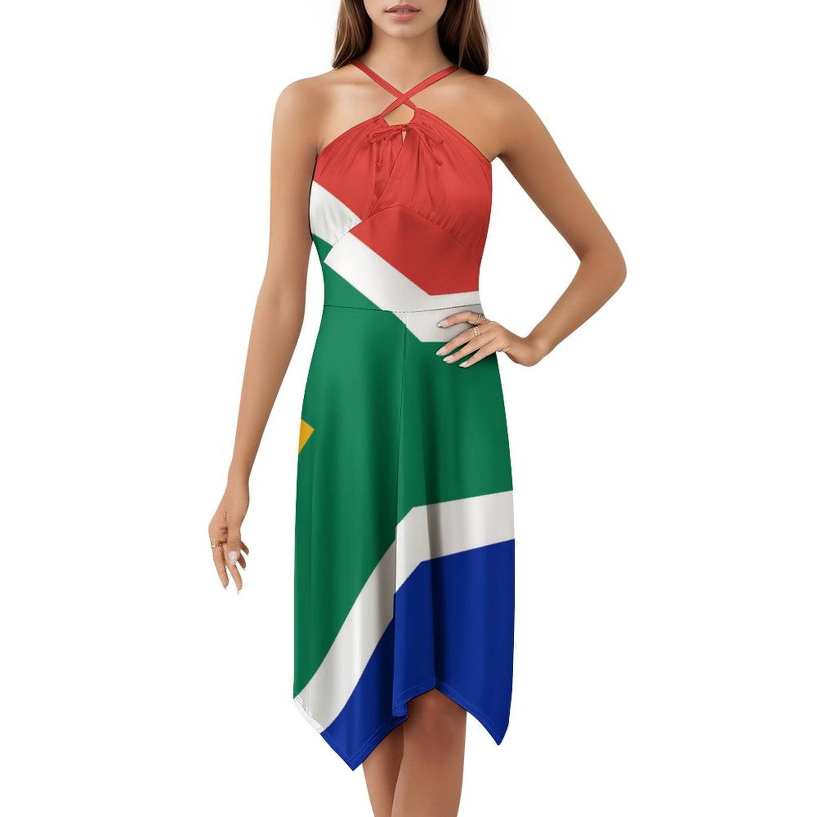 South African Flag Dress Elegant Party Dresses Evening Dresses Women Dress  Long Dresses Sleeveless Dress Ladies Dresses - Walmart.com