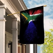 South African Flag With Eagle Painting - Proud South Africa House Flag 29.5x39.5 Double-Sided Decorative Polyester Indoor/Outdoor Flag