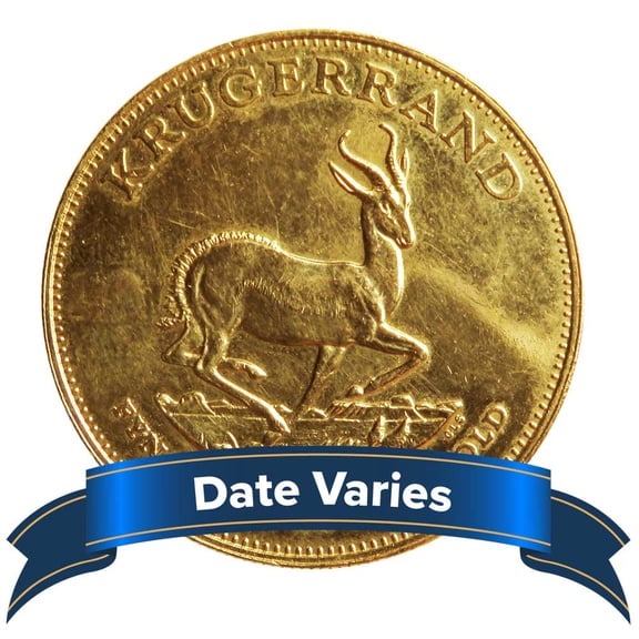 South African Gold Krugerrand 1 oz Random Year Impaired