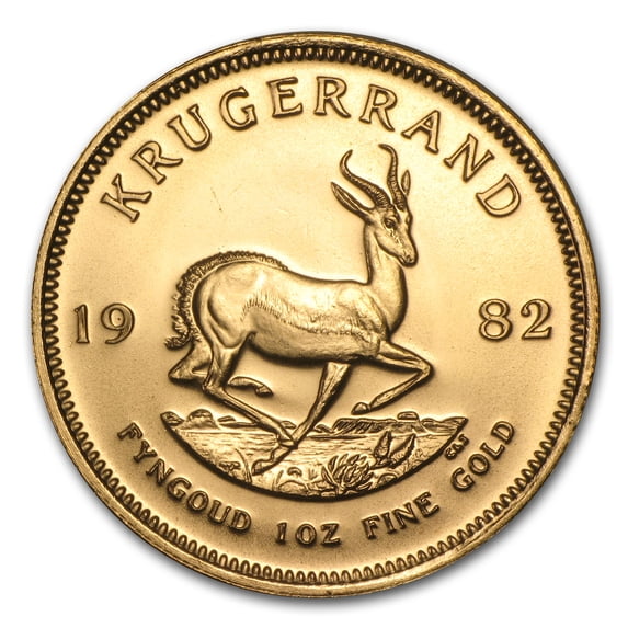 South African Mint 1982 1 oz Gold Krugerrand Coin, BU
