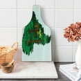 thumbnail image 1 of South America Cutting Board, Botanical Design Continent Map Jungle Trees Flora, Decorative Tempered Glass Cutting and Serving Board, in 3 Sizes, by Ambesonne, 1 of 2