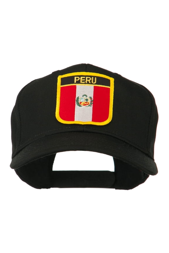 South America Flag Shield Patched Cap - Peru OSFM