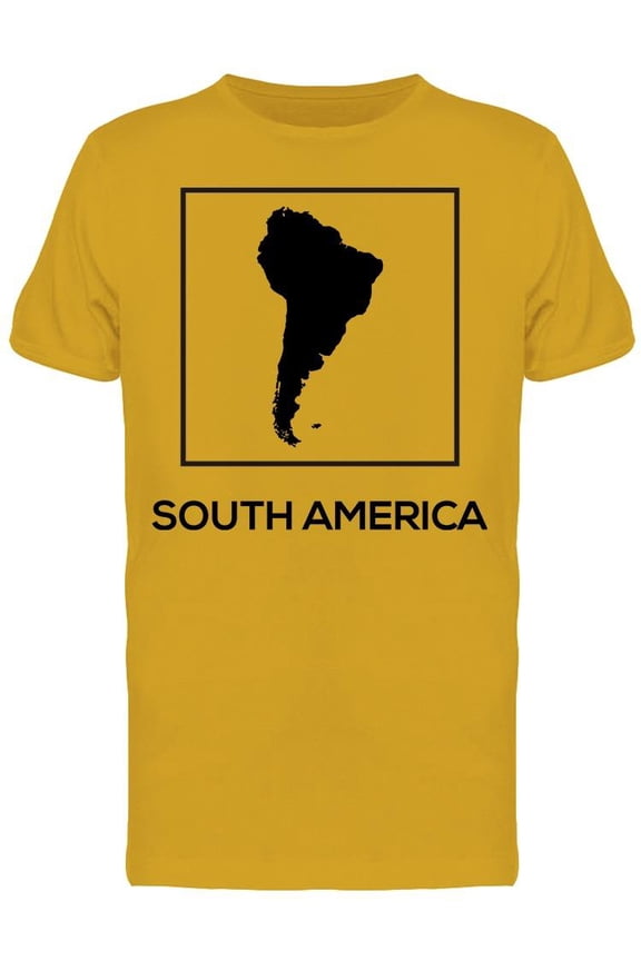 South America Map Graphic T-Shirt Men -Image by Shutterstock, Male XX-Large