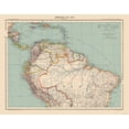 thumbnail image 1 of Historic Map - South America Northern - Schrader 1908 - Vintage Wall Art, 1 of 4