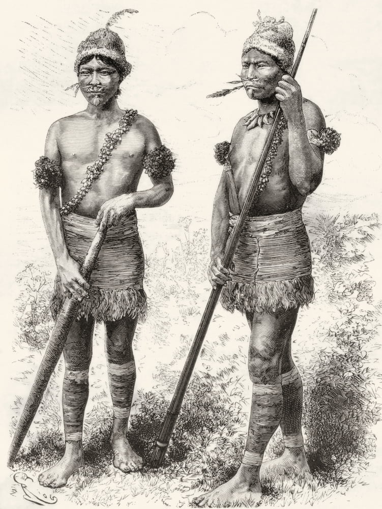 South American Carijona Indians in the 19th century From Am Canvas Art - Ken Welsh Design Pics (12 x 16)