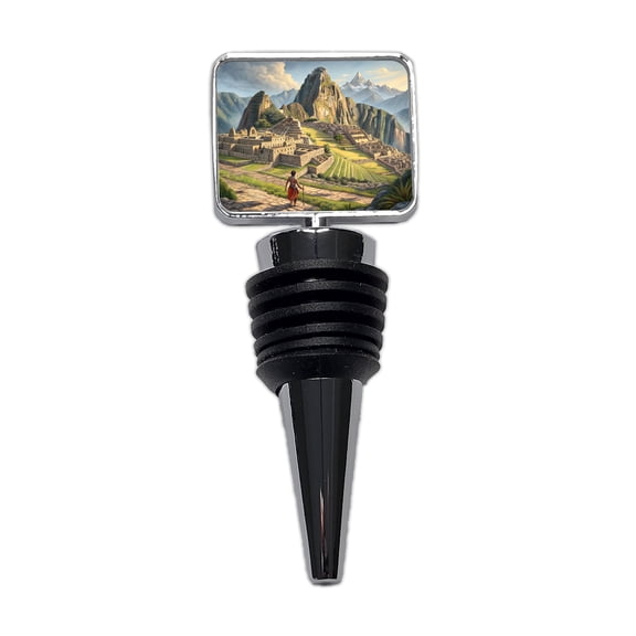 South American Inca Empire Wine Bottle Stopper Cap Plug
