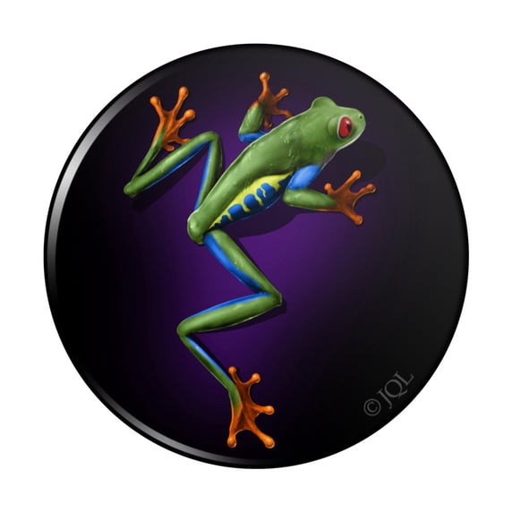 South American Tree Frog Neon Kitchen Refrigerator Locker Button Magnet