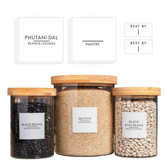 South Asian, Indian Pantry Labels including Blank Labels, Expiration Labels, 384 Count