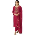 thumbnail image 1 of South Asian Wear Pakistani Designer Salwar Kameez Suits Indian Trouser Pant Dress ( Pink, XXL - 46 ), 1 of 5