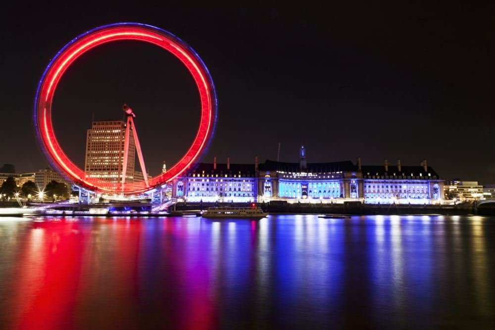 South Bank And London Eye London England Uk Canvas Art - Doug McKinlay Design Pics (38 x 24)