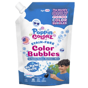 South Beach Bubbles Blazin' Blue Refill Color Bubble Solution