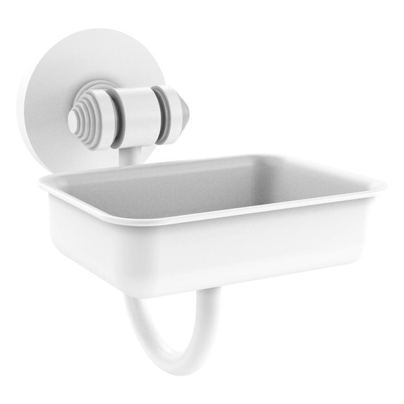 South Beach Collection Wall Mounted Soap Dish - Matte White