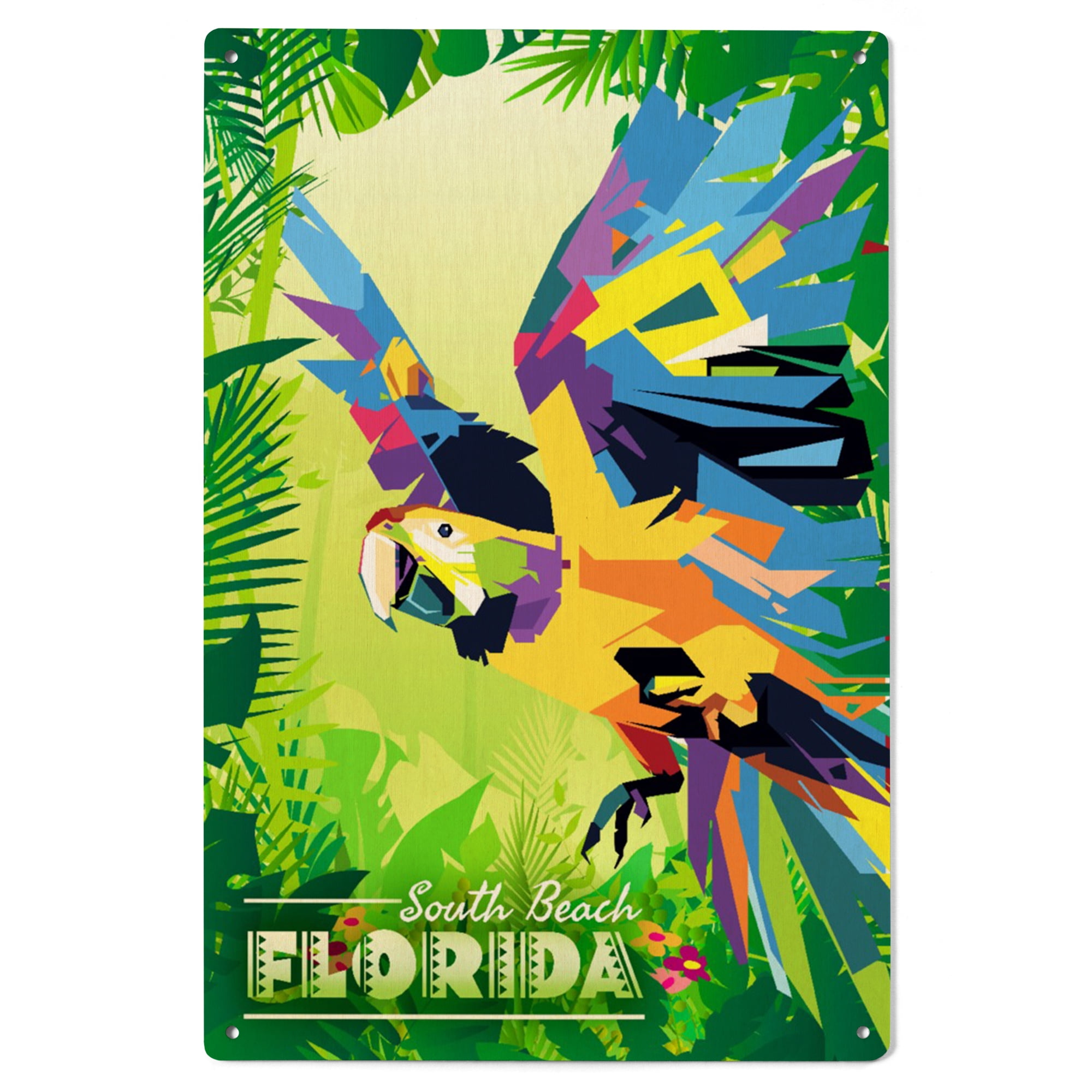 Photo inspiration: Wood Macaw Hang Caf Hang Numerous Reference: South Beach Florida Macaw Flying In Jungle Scene Vector Geometric