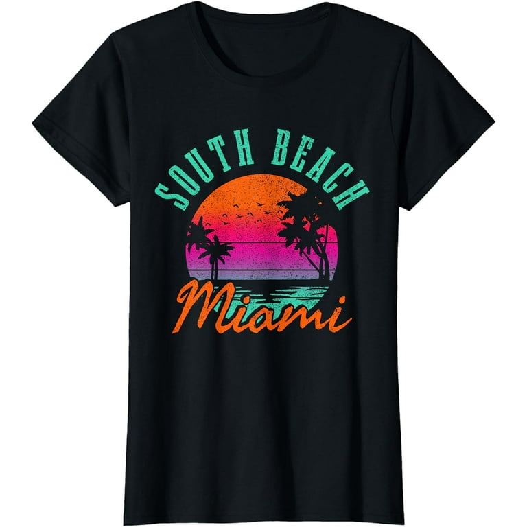 South Beach Miami Sunset On The Beach T-Shirt South Beach Miami Sunset On The Beach T-Shirt