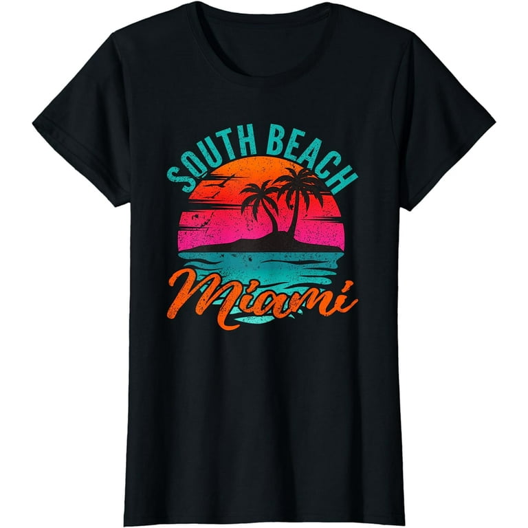 South Beach Miami Sunset On The Beach T-Shirt South Beach Miami Sunset On The Beach T-Shirt