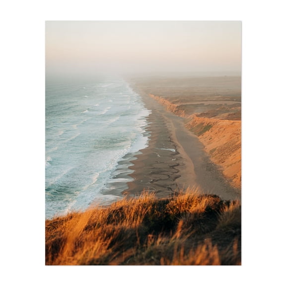South Beach Overlook, Point Reyes 01 - Point Reyes Station California Photography Coast Beach Ocean Landscape Sunset Nature Scenic Unframed Wall Art Print 24 x 32 inches