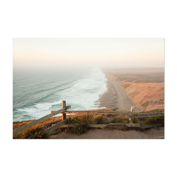 South Beach Overlook, Point Reyes 03 - Point Reyes Station California Photography Coast Ocean Beach Landscape Nature Scenic Waves Unframed Wall Art Print 40 x 60 inches