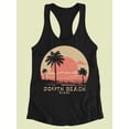 thumbnail image 1 of South Beach Palm Tree Sunset Racerback Tank Women's -SelectDesign, 1 of 4