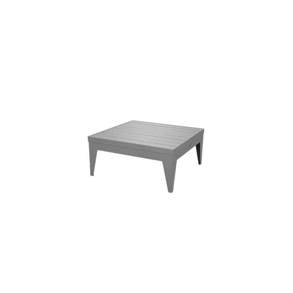 South Beach  Powder Coated Aluminum Small Square Coffee Table
