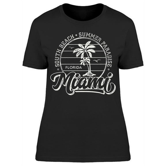 South Beach, Summer Paradise T-Shirt Women -Image by Shutterstock, Female x-Large