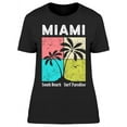 thumbnail image 1 of South Beach Surf Paradise T-Shirt Women -Image by Shutterstock, Female XX-Large, 1 of 2