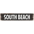 thumbnail image 1 of South Beach Vintage Look Gift Metal Sign Chic 4x18 204180008113, 1 of 1