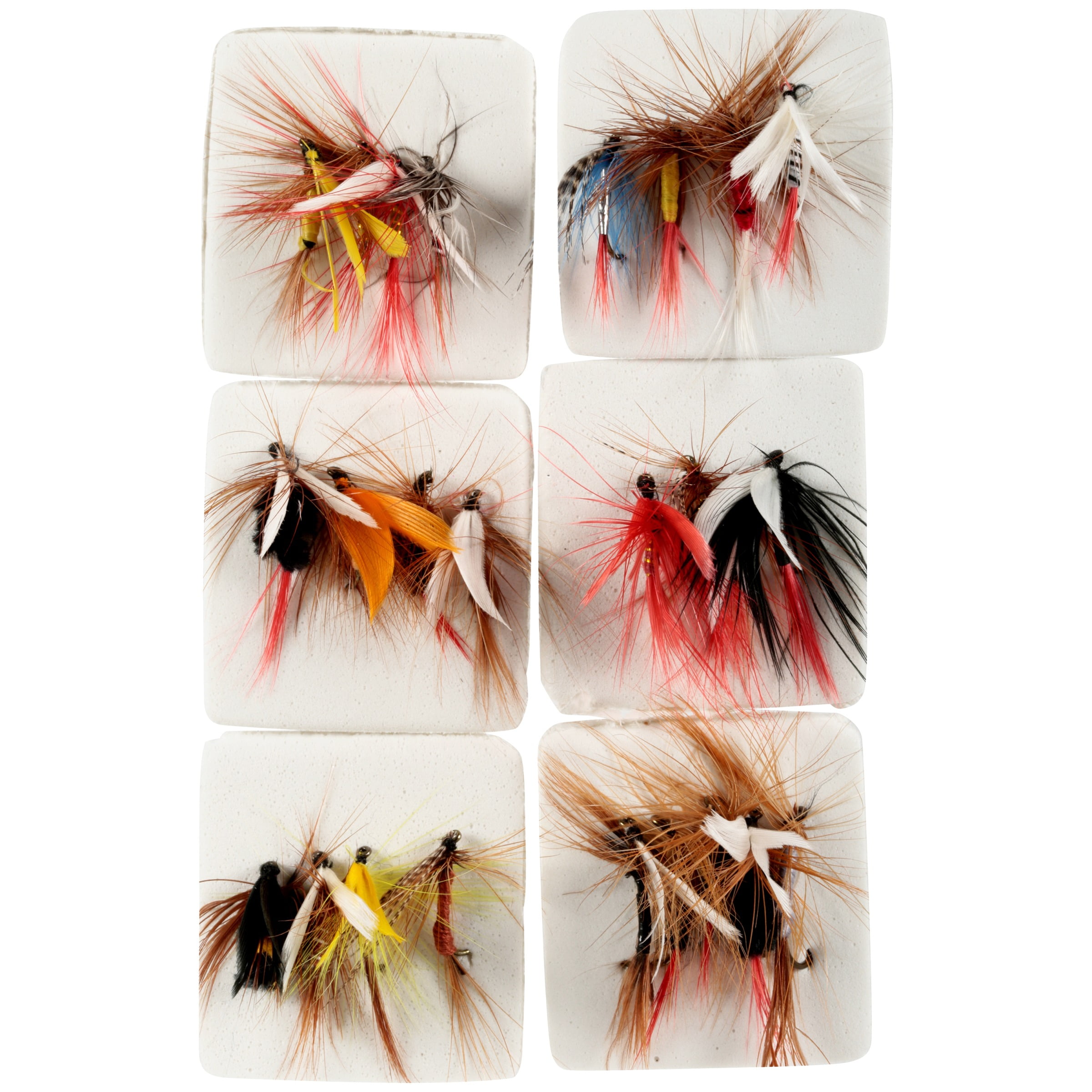 South Bend Assorted Freshwater Flies Trout Fishing Lure Kit, Multi