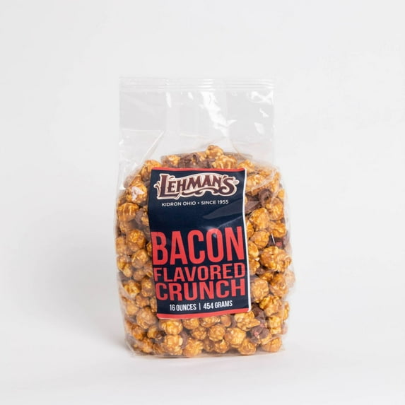 South Bend Chocolate Company Caramel Popcorn Snack Mix, 1 lb bag, Crunchy Popped Corn Treat, Bacon and Chocolate Flavor