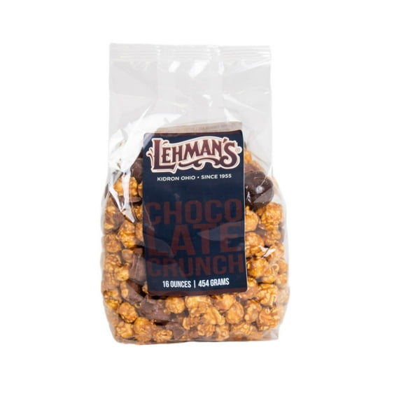 South Bend Chocolate Company Caramel Popcorn Snack Mix, 1 lb bag, Crunchy Popped Corn Treat, Chocolate Flavor