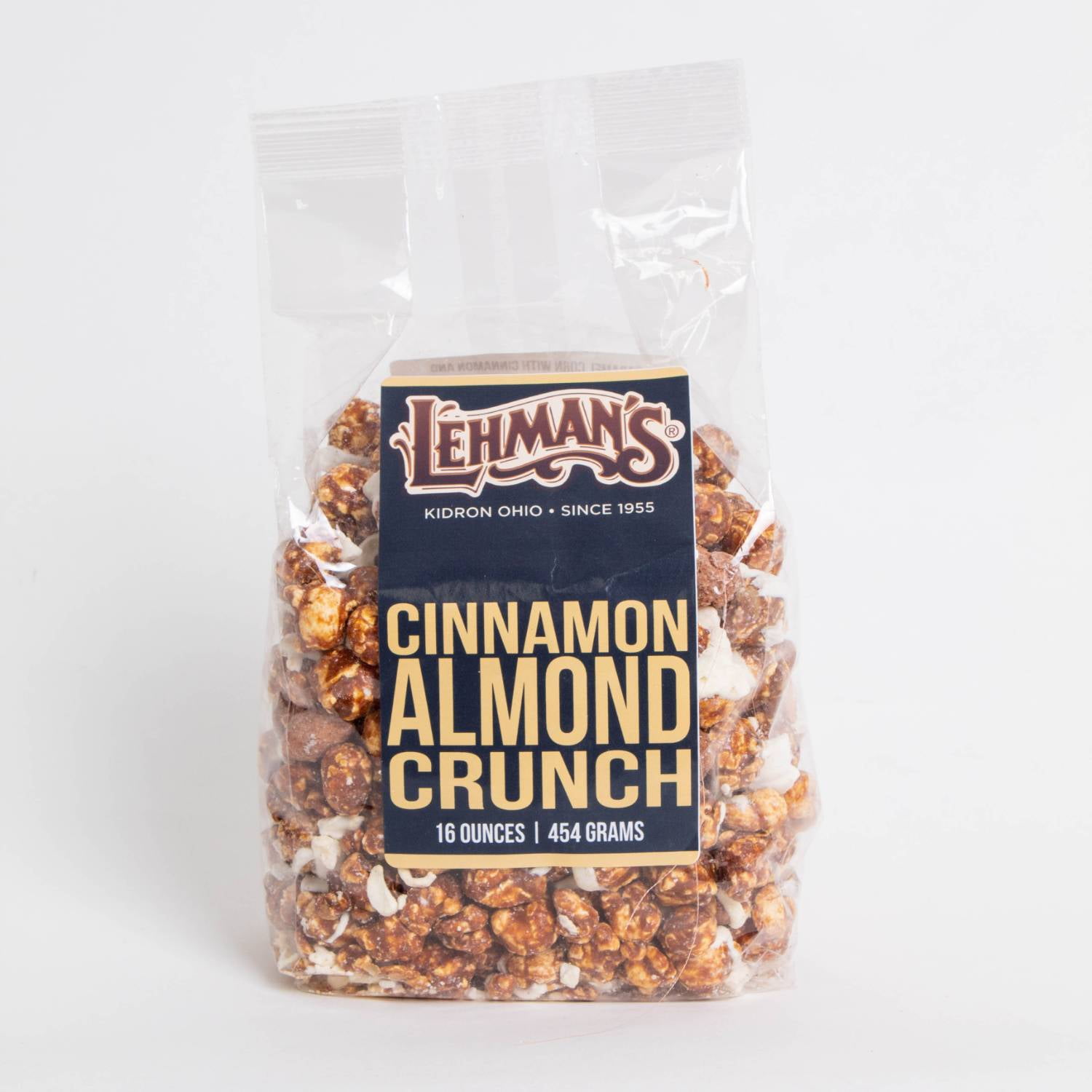 South Bend Chocolate Company Caramel Popcorn Snack Mix, 1 lb bag, Crunchy Popped Corn Treat, Cinnamon Almond Flavor