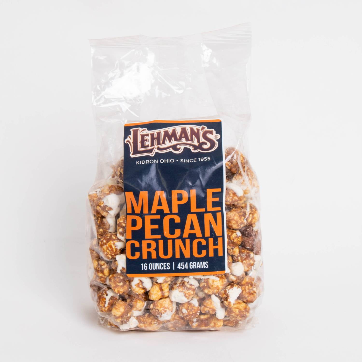 South Bend Chocolate Company Caramel Popcorn Snack Mix, 1 lb bag, Crunchy Popped Corn Treat, Maple Pecan Cinnamon Flavor