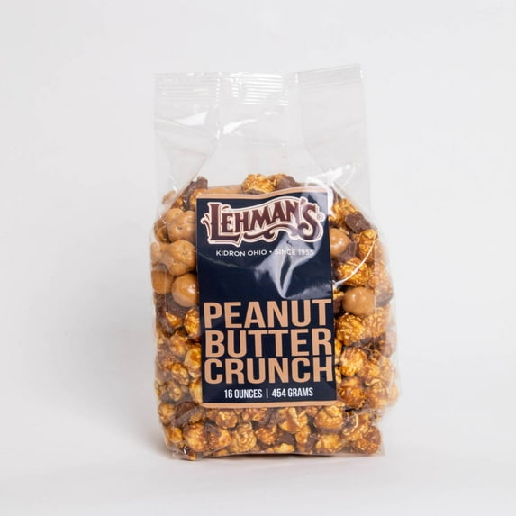 South Bend Chocolate Company Caramel Popcorn Snack Mix, 1 lb bag, Crunchy Popped Corn Treat, Peanut Butter Flavor