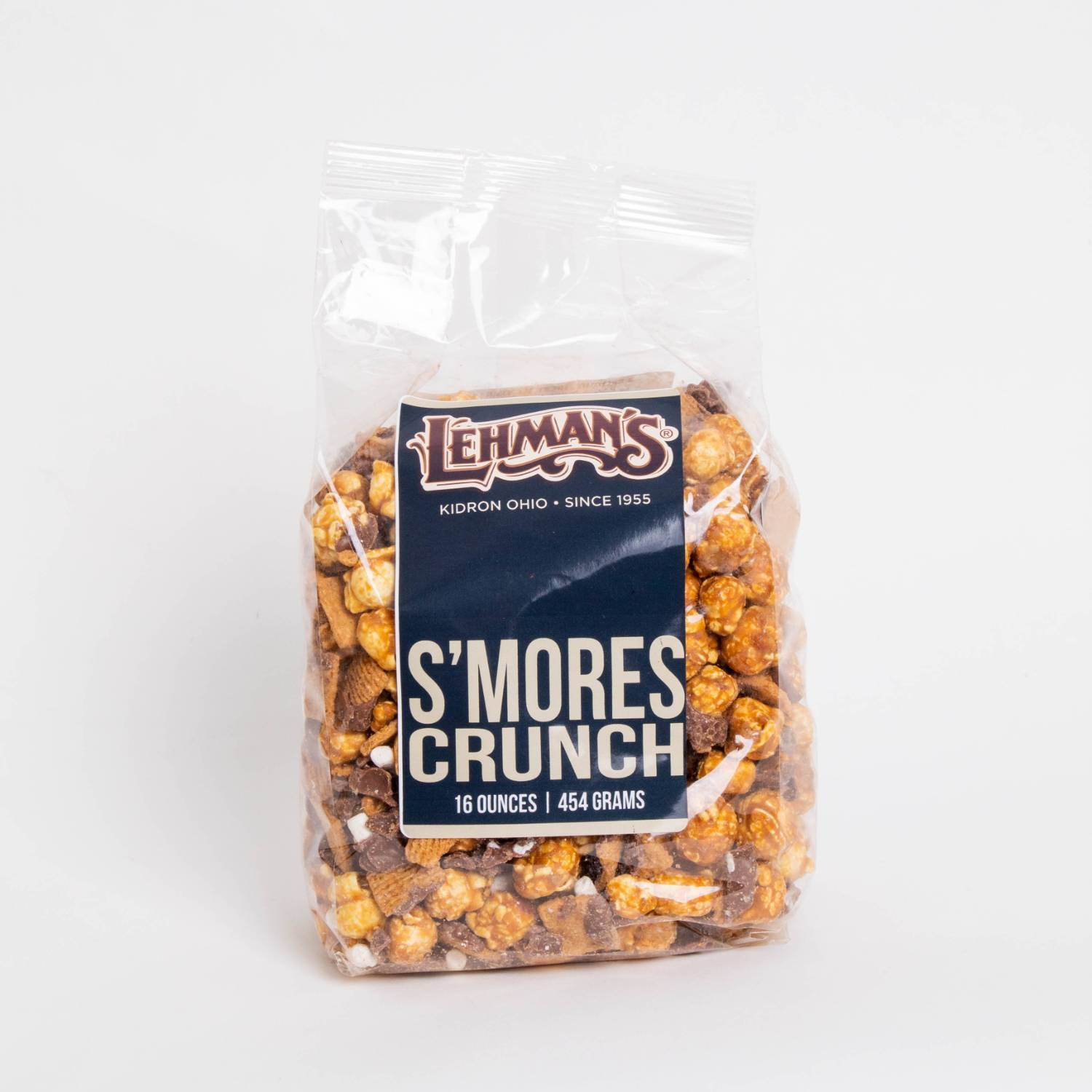 South Bend Chocolate Company Caramel Popcorn Snack Mix, 1 lb bag, Crunchy Popped Corn Treat, S'mores Flavor