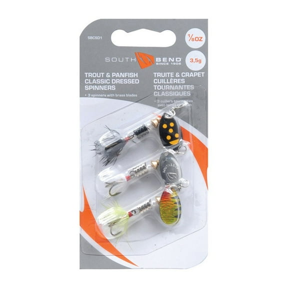 South Bend Classic Spinners Trout Panfish Trophy Pak - Spinnerbait - 1/8 oz, Multicolor